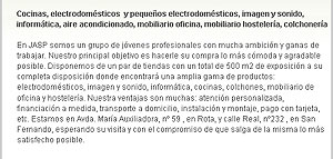 Ficha Avanzada, detalle de la descripción