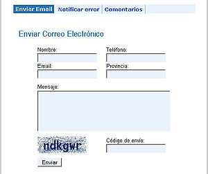 Ficha Avanzada, detalle de los servicios