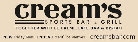 Cream's Sports Bar & Grill: New Friday Menu - Nuevo Menú Sólo Viernes