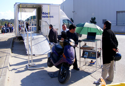El módulo de inspección de ITV para ciclomotores volverá a Rota en mayo